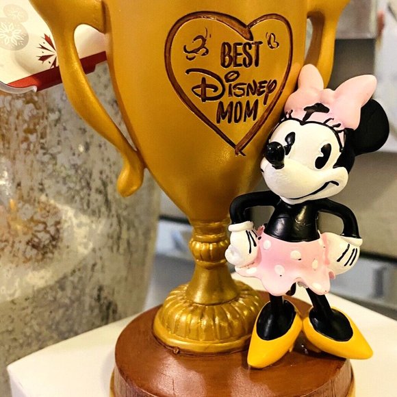 Disney MINNIE MOUSE Trophy Best Disney Mom Christmas Ornament Sketchbook NWT - Picture 2 of 8